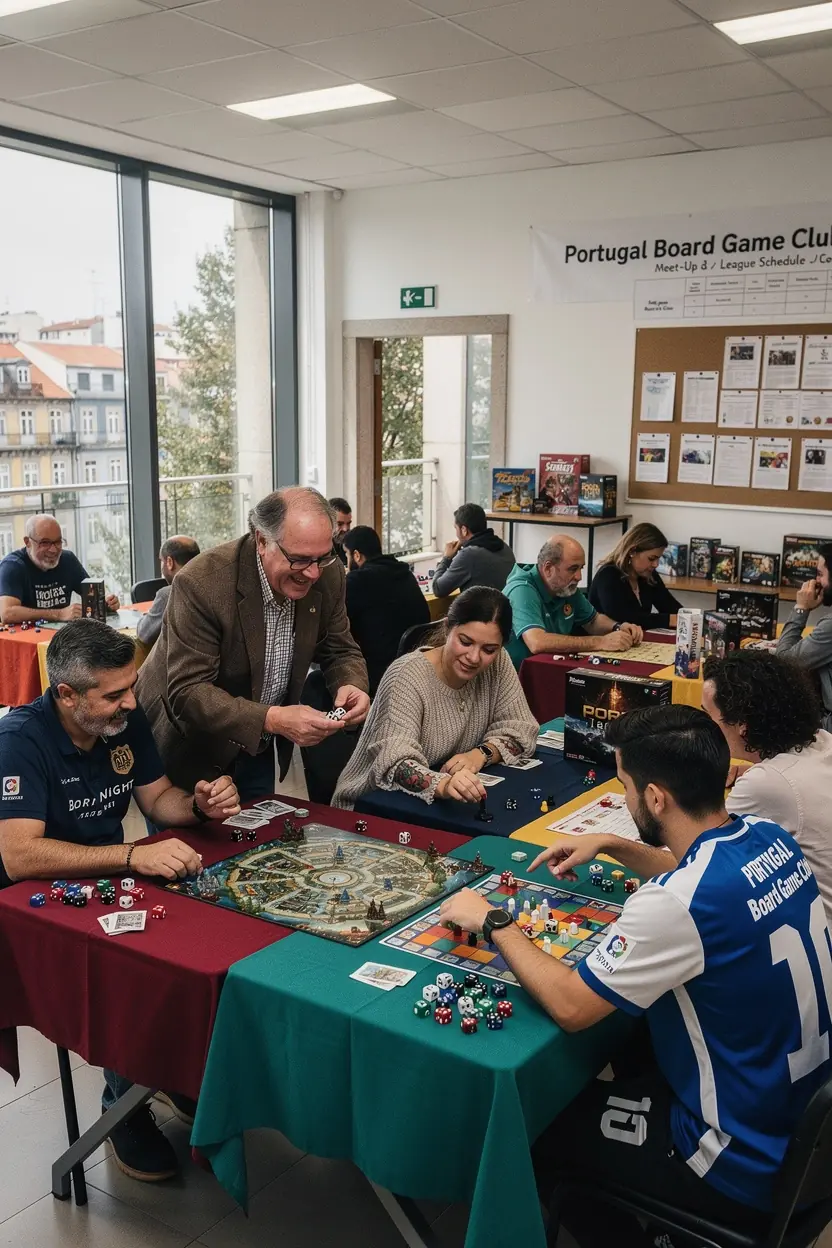 Adults strategizing around a board game table