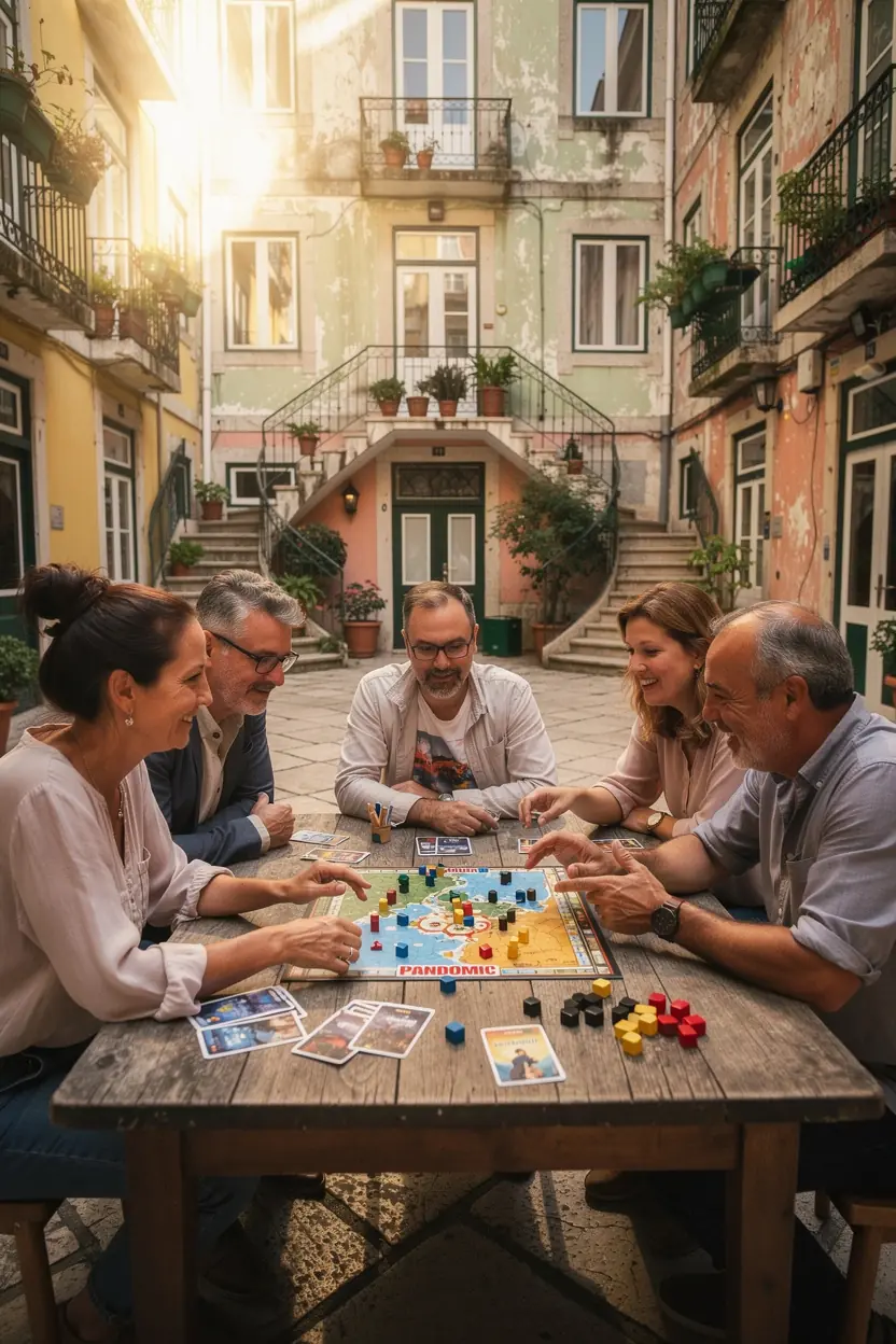Local hosts showcasing Portugal's vibrant board game community